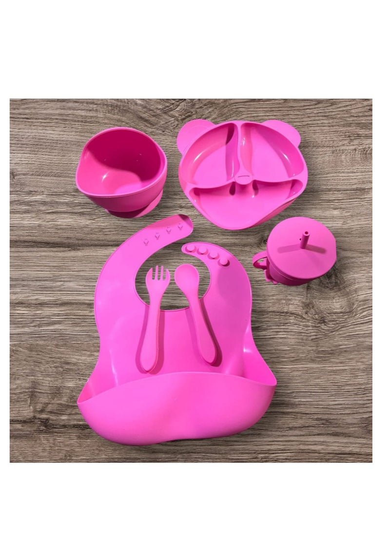 Silicone Baby Feeding Set - 6 Pieces - Image 1
