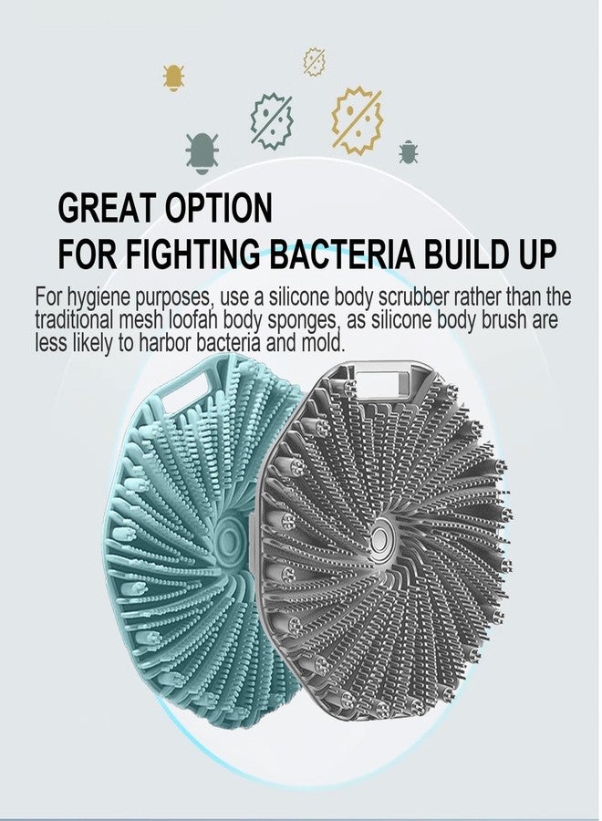 RamPula Silicone Body Scrubber Shower Brush Super-Exfoliating Body Brush with Non-Slip Strap, Eco-Friendly Bath Scrubber for Sensitive/All Skin Types, Gentle Massage & Effective Shower Exfoliation - Image 3