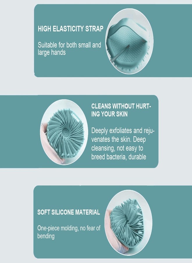 RamPula Silicone Body Scrubber Shower Brush Super-Exfoliating Body Brush with Non-Slip Strap, Eco-Friendly Bath Scrubber for Sensitive/All Skin Types, Gentle Massage & Effective Shower Exfoliation - Image 4