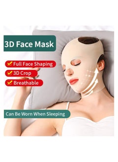 KASTWAVE Sleep Bandage, Full Face Lift, Thin Double Chin, Cheek Chin Slimming Belt Strap Mask, Reusable and Breathable Thin Facial Massage Shaper  - Image 3