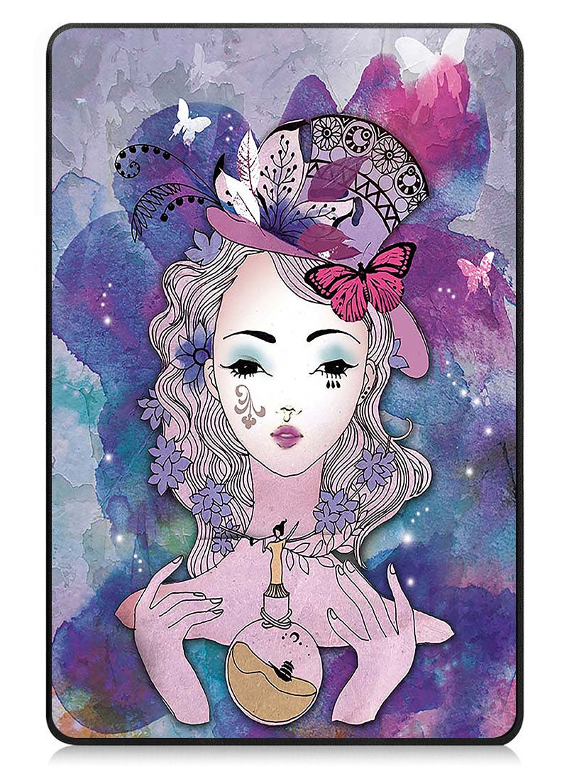 Theodor Protective Flip Case For Lenovo Xiaoxin Pad (2024) With Trifold Stand Auto Wake Sleep Shockproof Cover Globe and fortuneteller - Image 1