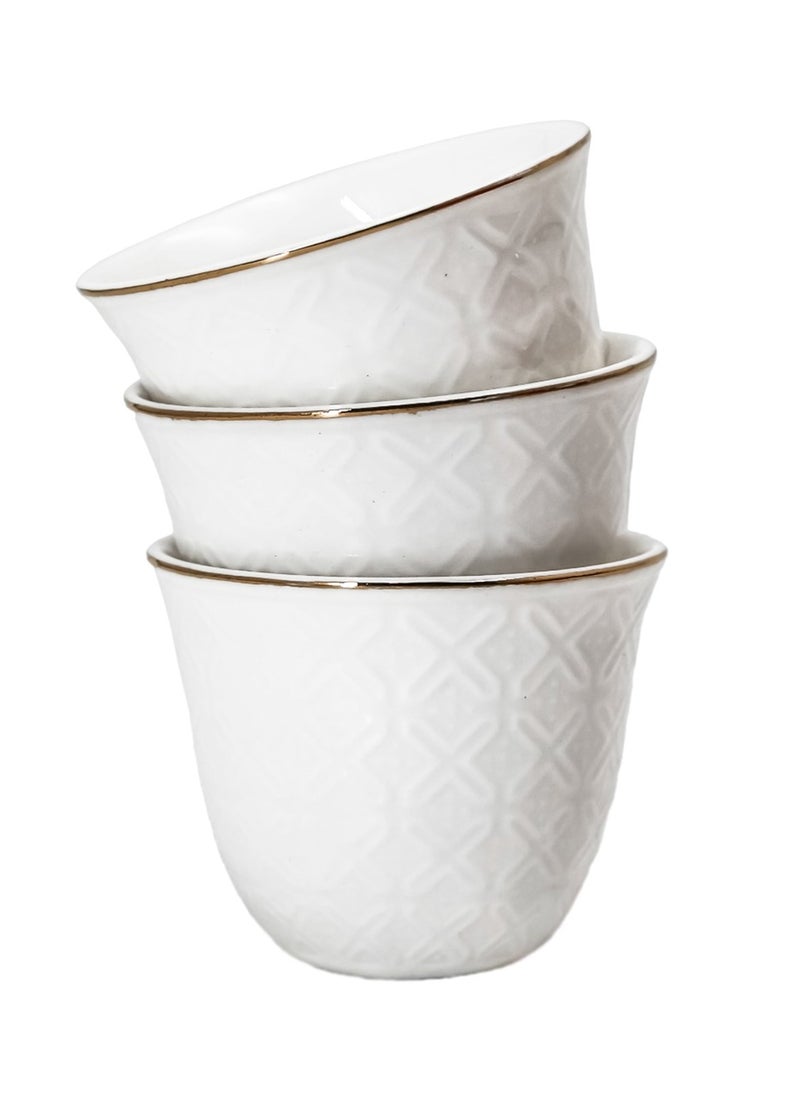 BASURRAH A set of Arabic coffee cups, 12 pieces  - Image 1