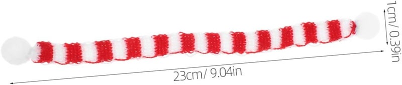 VOSAREA 6Pcs Mini Christmas Wine Bottle Scarves DIY Knitted Holiday Decorations for Dolls Crafts and Festive Table Ornaments Soft Cloth Material for Xmas - Image 2