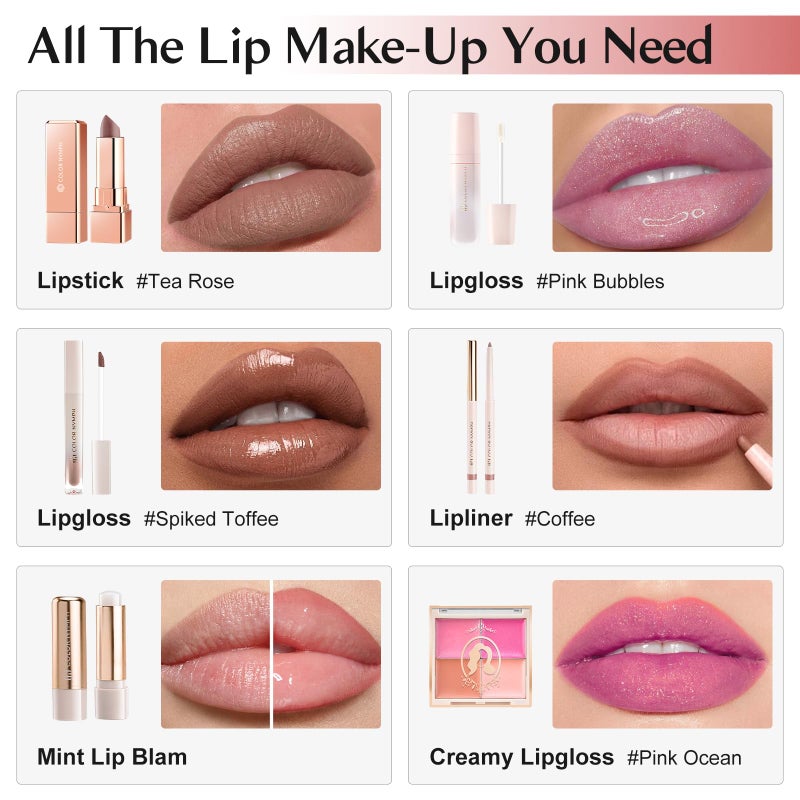 COLOR NYMPH All In One Makeup Kit For Girls, Beginner Makeup Kit For Teens Make up Kit For Little Girls Full Set Make Up Kits For Women Cosmetic Set 18 Color Eyeshadow Eyeliner Lipgloss Blush Mirror - Green - Image 3