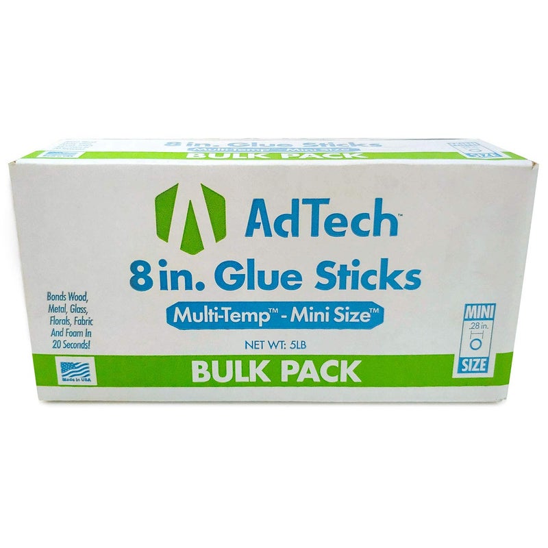 Adtech 8-Inch Mini Hot Glue Sticks, Clear | Multi-Temp, Strong Bonding Adhesive for Crafting, DIY & Repairs | Works with All Mini Glue Guns | Made in the USA - Image 2