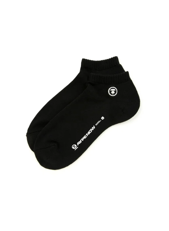AAPE AAPENOW moonface logo socks