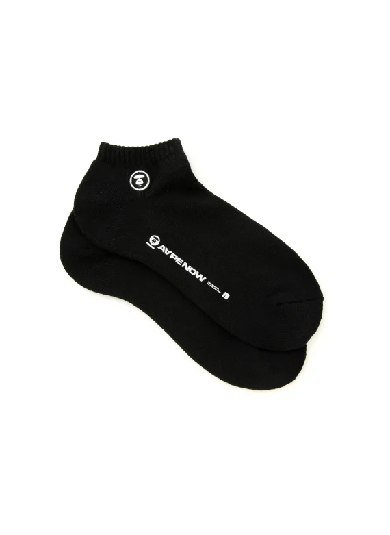AAPE AAPENOW moonface logo socks