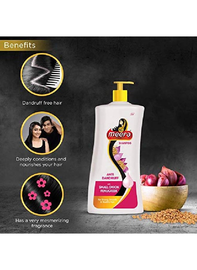 MEERA - Anti Dandruff Shampoo With Goodness Of Small Onion and Fenugreek Fights dandruff For Men And WomenParaben Free 650ml - Image 1