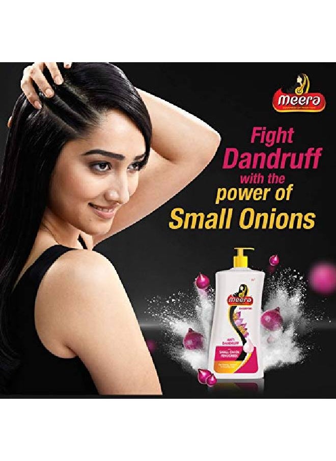 MEERA Anti Dandruff Shampoo With Goodness Of Small Onion and Fenugreek Fights dandruff For Men And WomenParaben Free 650ml  - Image 4