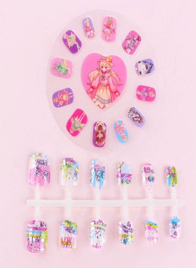 Beautiful Nail Sticker Set Manicure Nail Art Kit for Kids Girls - Image 2
