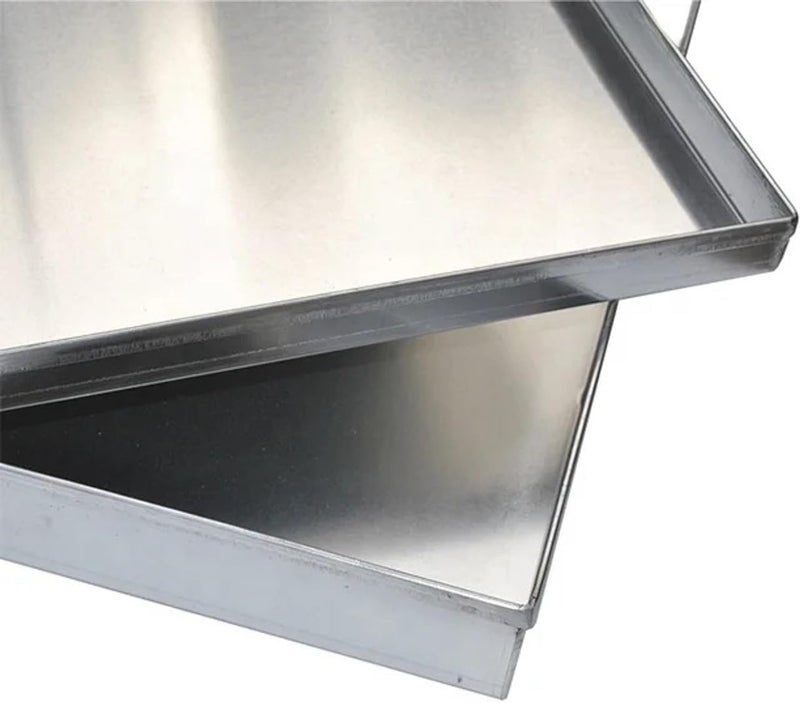 RINKLE TRENDZ Aluminium Brownie Tray/Swiss Roll Tray/Baking Tray - 7 X 9 X 1 Inches, Silver - Image 5