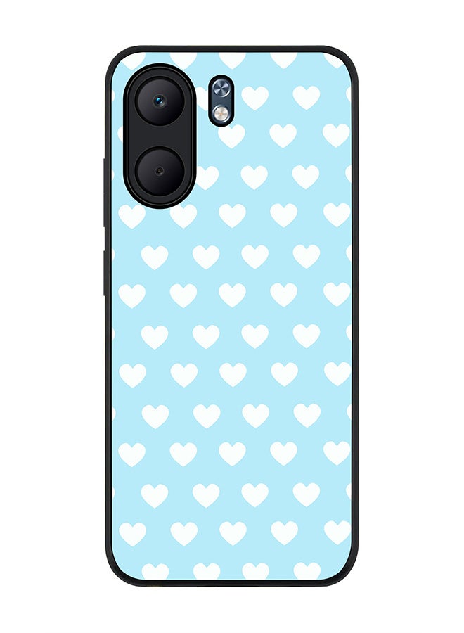 Stylizedd For Oppo A5x 5G / A5x 4G Case,Slim fit Camera Protection, Shockproof Thin Phone cover  - Baby Blue Hearts