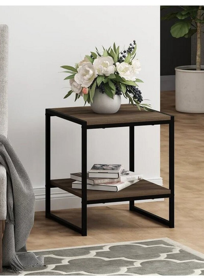 Home gallery Tall End Table BROWN 45X40X40