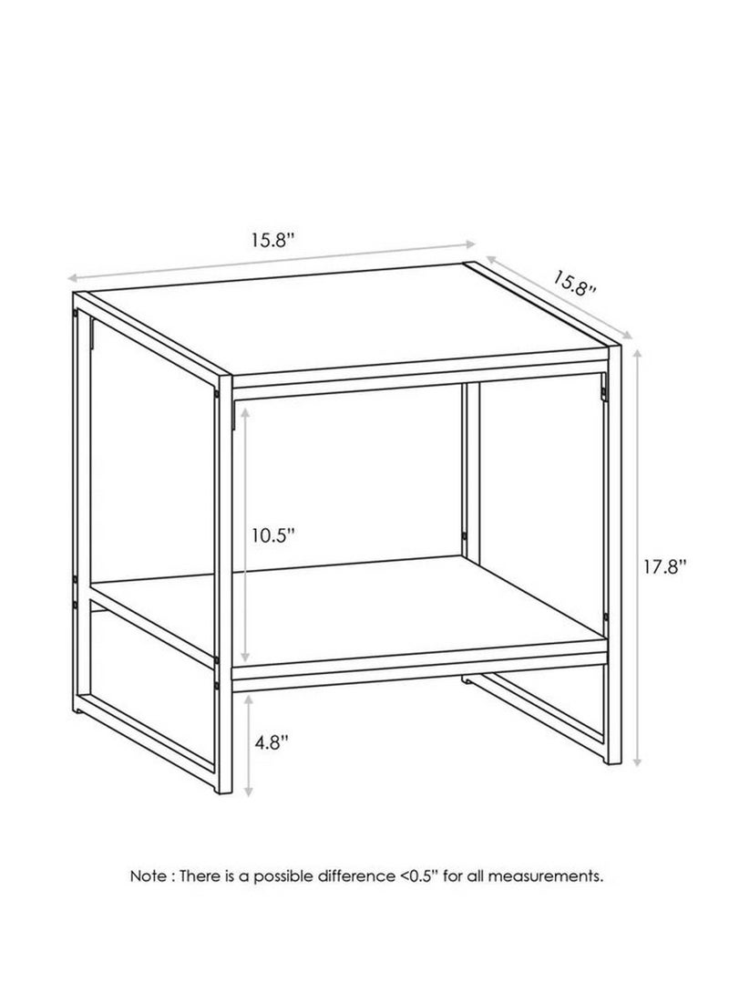 Home gallery Tall End Table BROWN 45X40X40