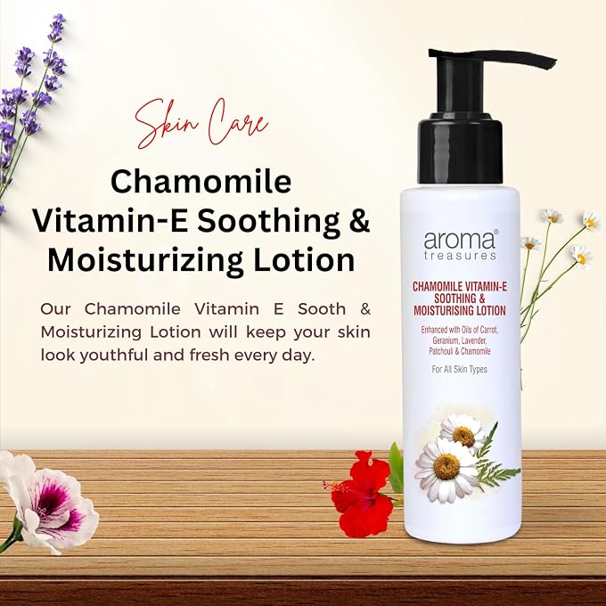 Aroma Treasures Chamomile lotion 100gm - Image 3