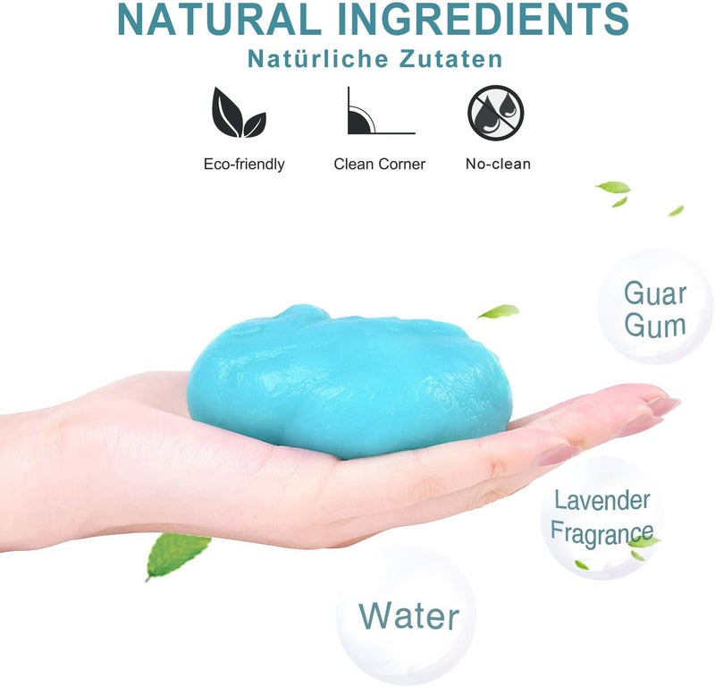 TICARVE Interior Cleaning Gel Cleaner, Soft & Flexible Keyboard Cleaning Clay Dust Cleaner, Environmental Friendly, for Car, Office and Home - Image 4