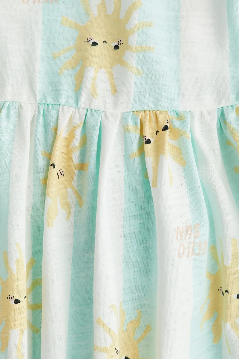 H&M Flutter-sleeved cotton dress