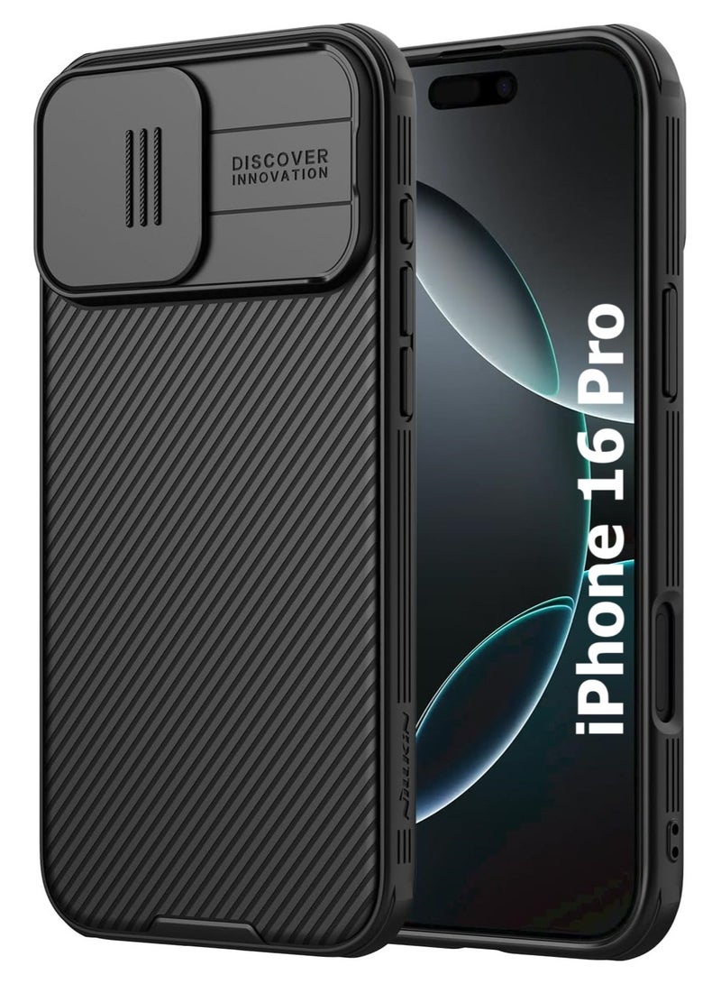 Nillkin Case for iPhone 16 Pro Nillkin Camshield Pro Cover with Slide Camera Lens Protection PC Back & TPU Bumper Frame Protection Anti Fingerprint Soft Delicate Touch Case  - Image 1