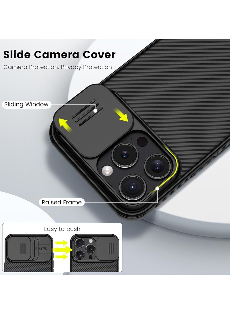 Nillkin Case for iPhone 16 Pro Nillkin Camshield Pro Cover with Slide Camera Lens Protection PC Back & TPU Bumper Frame Protection Anti Fingerprint Soft Delicate Touch Case  - Image 3