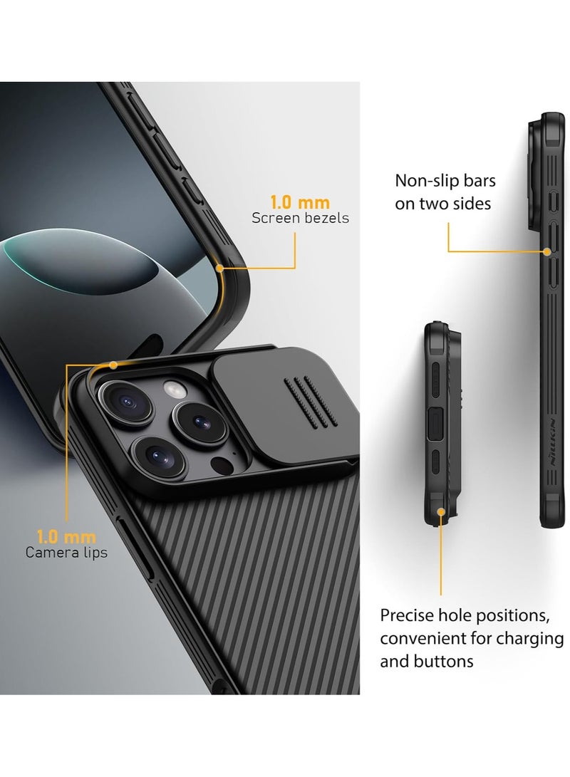Nillkin Case for iPhone 16 Pro Nillkin Camshield Pro Cover with Slide Camera Lens Protection PC Back & TPU Bumper Frame Protection Anti Fingerprint Soft Delicate Touch Case  - Image 4
