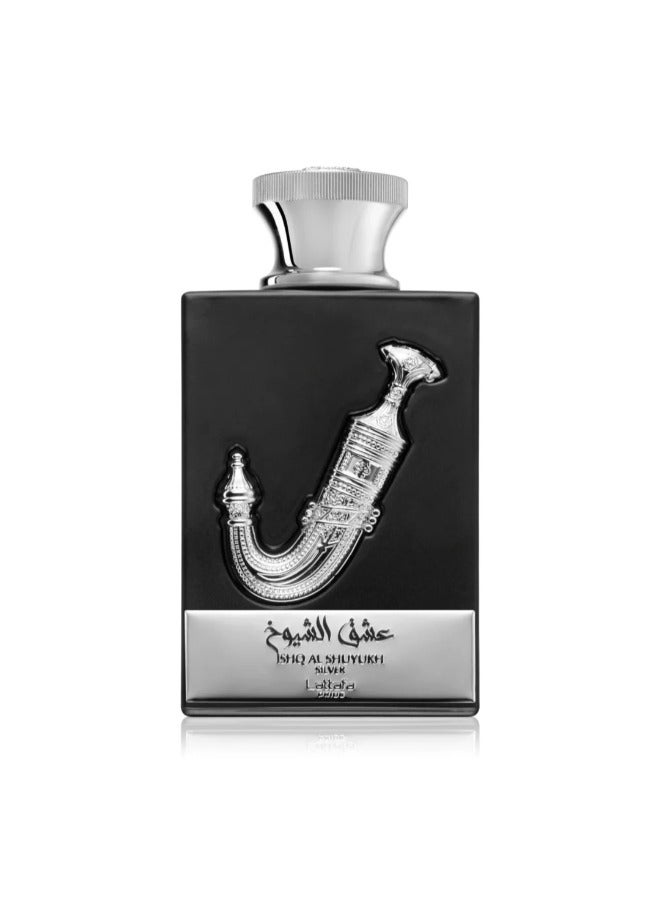 Lattafa PRIDE ISHQ AL SHUYUKH Silver Eau de Parfum -100ml | Exquisite Unisex Oriental Fragrance - Image 2