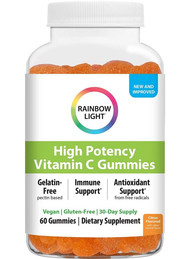 Rainbow Light Vitamin C Gummies High Potency For Antioxidant & Immune Support Encourages Collagen Synthesis Gluten Free Vegan Citrus 60 Gummies - Image 2