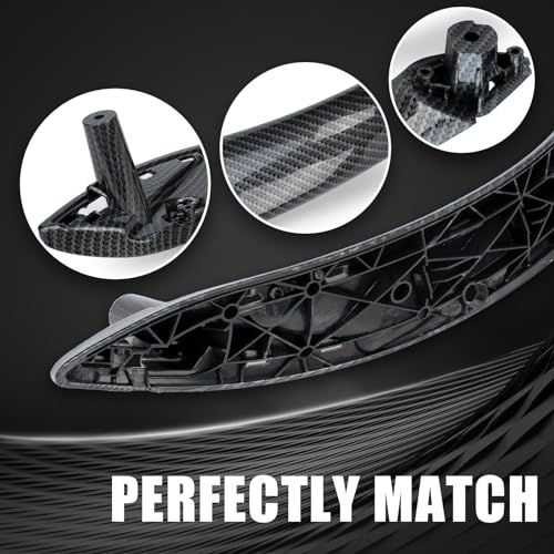 WEILEITE Front Interior Door Pull Handles Grab Bracket Trim Set Compatible with BMW 3 Series 4 Series 320,328,330,335,M3 2012-2018 and 428, 435,M4 2014-2017 Replace 51417279311(Carbon Fiber,4Pcs) - Image 5