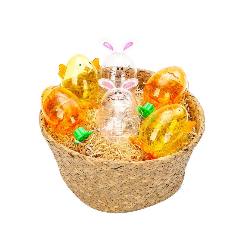 JOYIN 12 Pcs Easter Eggs Shell Bunny Shaped Novelty Themed Characters for Easter Egg Hunt, Basket Stuffers Filler, Fillable Shells, Classroom Prize Supplies, Party Favor - Image 4