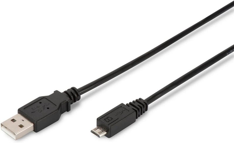 DK-300110-010-S USB 2.0 Cable, USB-A Male to Micro USB-B Male, 1 m