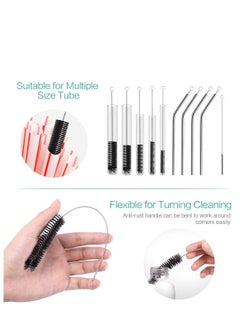 SYOSI Kettle Spout Brush, Teapot Nozzle Brush Set Bottle Tube Brush, Pipe Cleaner Glasses Straw Coffee Machine Cleaning Brushes  - Image 4