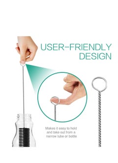 SYOSI Kettle Spout Brush, Teapot Nozzle Brush Set Bottle Tube Brush, Pipe Cleaner Glasses Straw Coffee Machine Cleaning Brushes  - Image 2