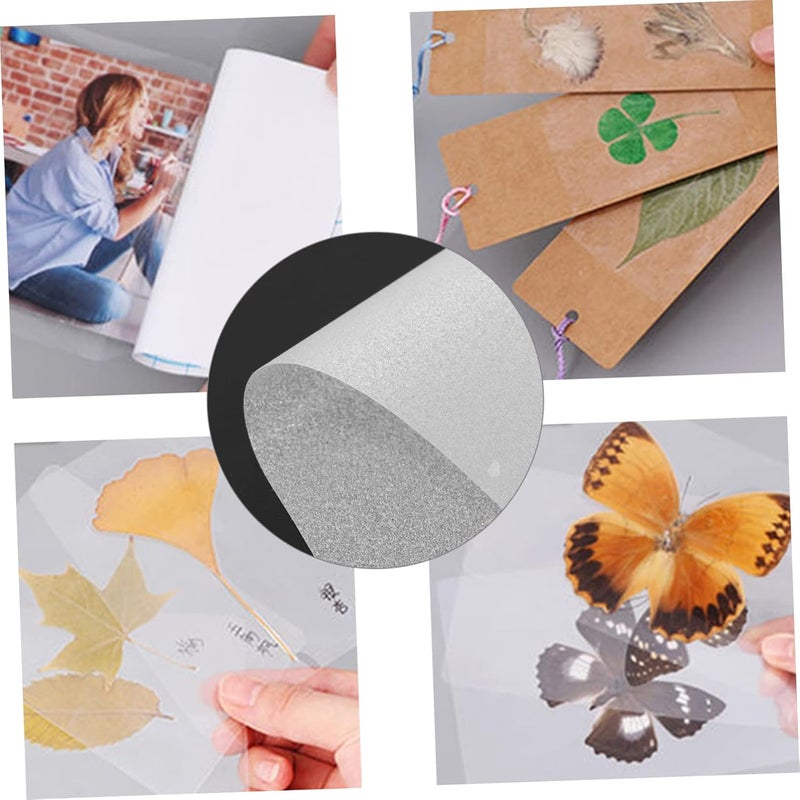 DOITOOL 20pcs Laminated Sheets Cold Laminating Film Self Sealing Water Proof Sheets for DIY Photo Laminating - Image 4