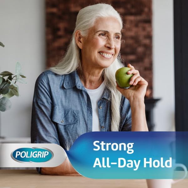 Poligrip Denture Fixative Adhesive Cream Adhesive Flavour Free for strong allday hold of dentures 40g - Image 2