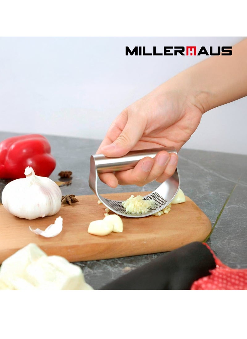 MILLERHAUS Millerhaus Garlic Crusher  Kitchen Tools  Stainless Steel  - Image 3