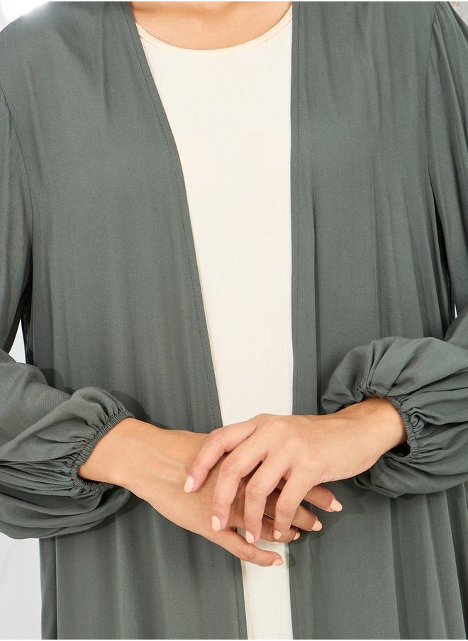 Styli - Side Slit Regular Fit Maxi Length Kimono - Image 1