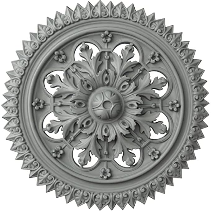 CM21YO YORK CEILING MEDALLION, 21 5/8"OD X 2 1/2"P (FITS CANOPIES UP TO 3 5/8"), FACTORY PRIMED - Image 1