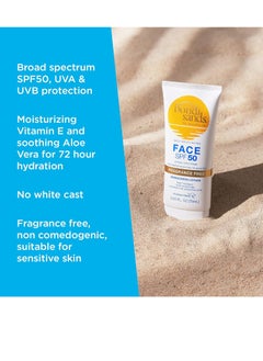 Bondi Sands Fragrance Free Daily Sunscreen Face Lotion SPF 50 | Hydrating UVA + UVB Protection, Non-Greasy, Gentle, Water Resistant | 2.53 Oz/75 mL - pzsku/ZEBE8D5819D89AB406F16Z/45/_/1716219298/2446bf70-7bb0-428f-9d7f-e863521d4941