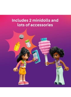 LEGO LEGO Candyfloss Stand And Scooter - Building Set - Includes 2 Character Mini Dolls, Wheelable Food Cart And Accessories 42643  - Image 4