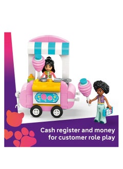 LEGO LEGO Candyfloss Stand And Scooter - Building Set - Includes 2 Character Mini Dolls, Wheelable Food Cart And Accessories 42643  - Image 5