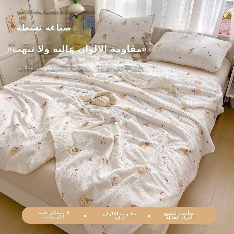 Sky Dream Cotton Towel Blanket - Soft, Breathable & Multi-Functional for Summer - Image 5