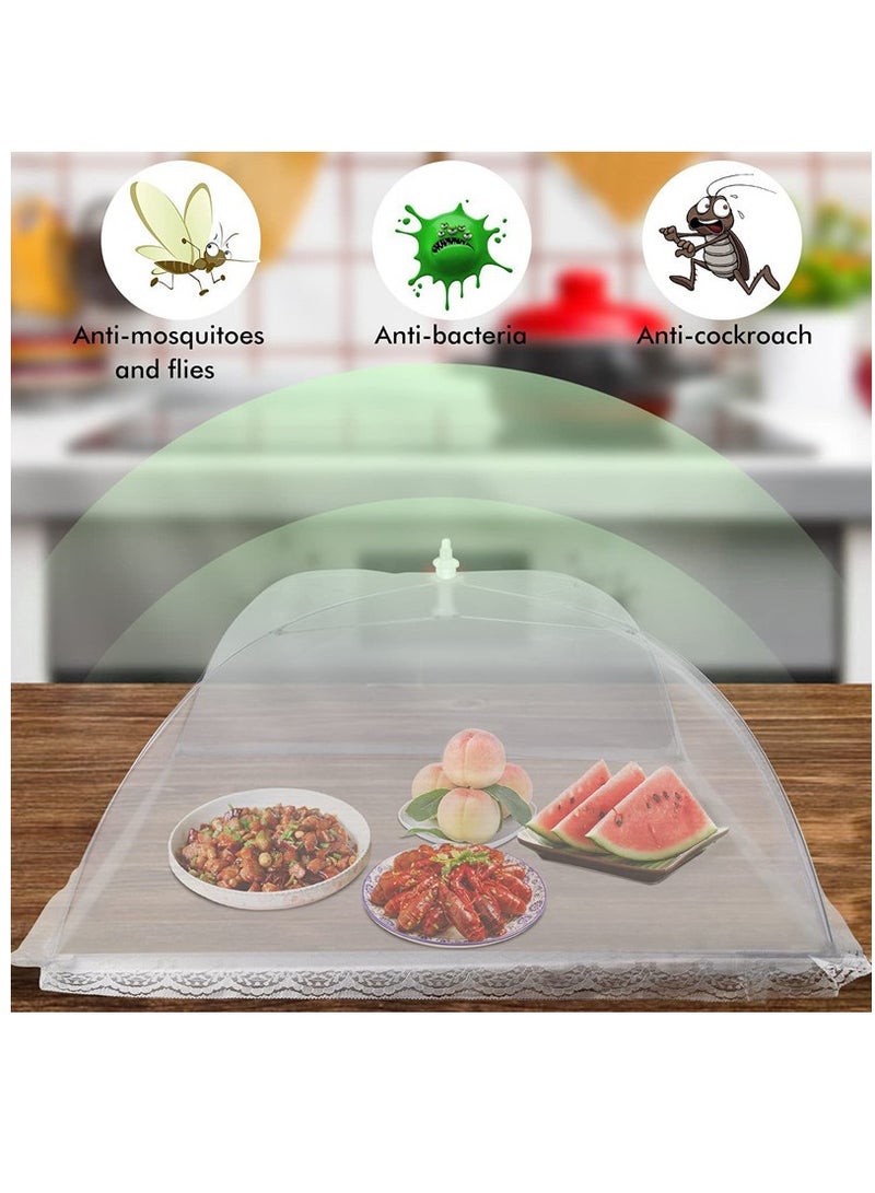 6 Piece Coloured Mesh Screen Food Cover Tents Multicolour  - Image 4