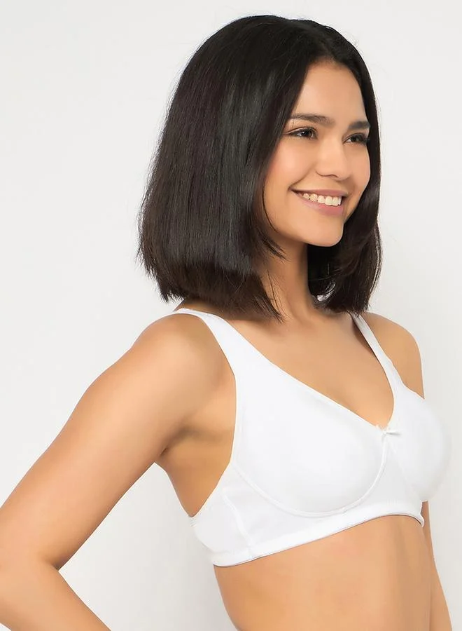 Clovia Clovia Pack of 2 - Solid Non-Padded Non-Wired Full Coverage T-Shirt Bra