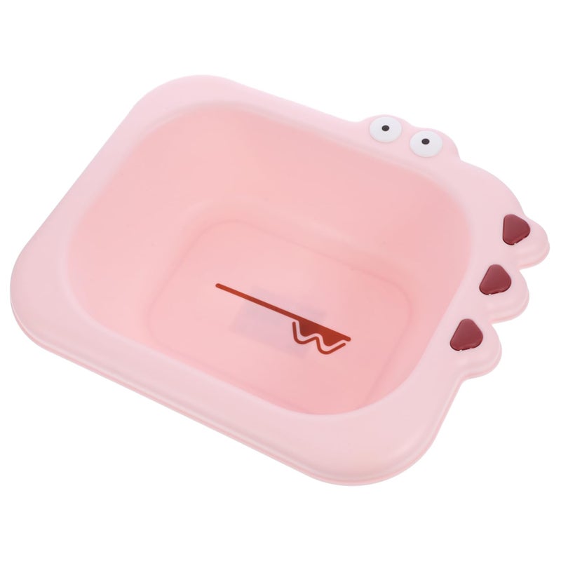 Portable Baby Wash Basin Lightweight Pink Cartoon Design For Home And Travel - Image 2