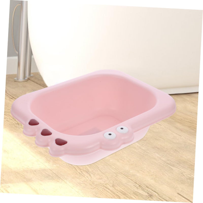 Portable Baby Wash Basin Lightweight Pink Cartoon Design For Home And Travel - Image 5