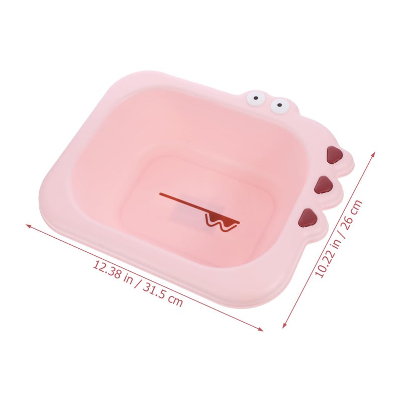 Portable Baby Wash Basin Lightweight Pink Cartoon Design For Home And Travel - Image 3