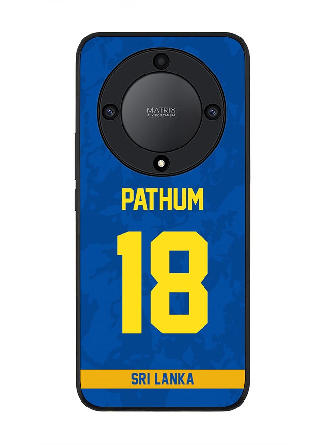 Stylizedd Cover for Honor X9a 5G Case , Rugged Black Slim fit Soft Flexible Thin Protective Phone Cases - Player Name - Pathum Nissanka, Jersey Number- 18 - Image 1