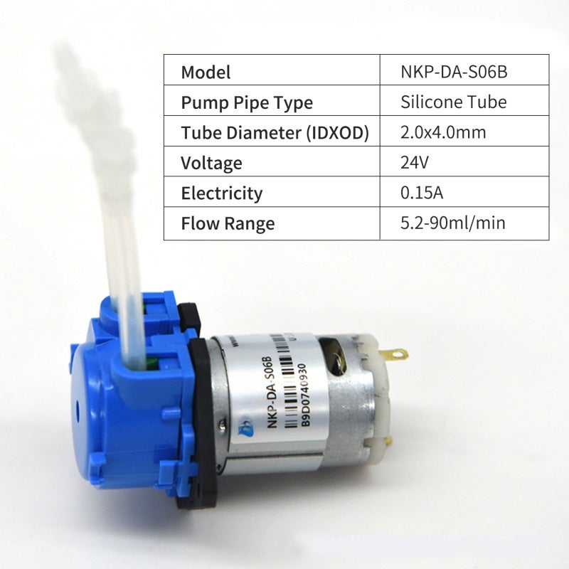 Peristaltic Pump 24V 5.2-90ml/min Low Noise - Low Pulse Flow Control Pump for Medical Agricultural Laboratory Scientific Research - Image 5