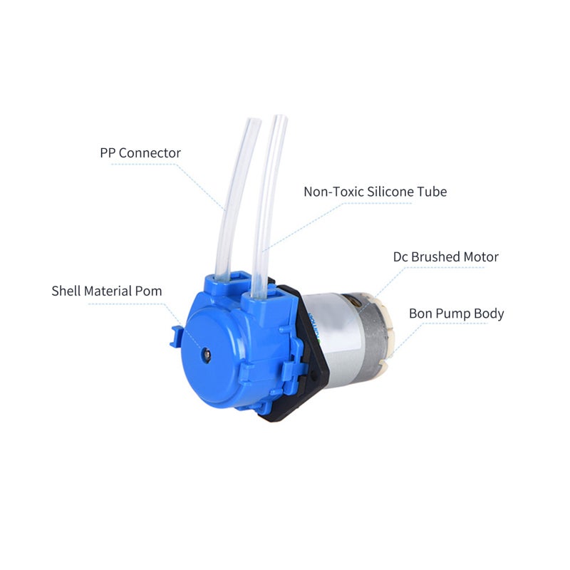 Peristaltic Pump 24V 5.2-90ml/min Low Noise - Low Pulse Flow Control Pump for Medical Agricultural Laboratory Scientific Research - Image 3
