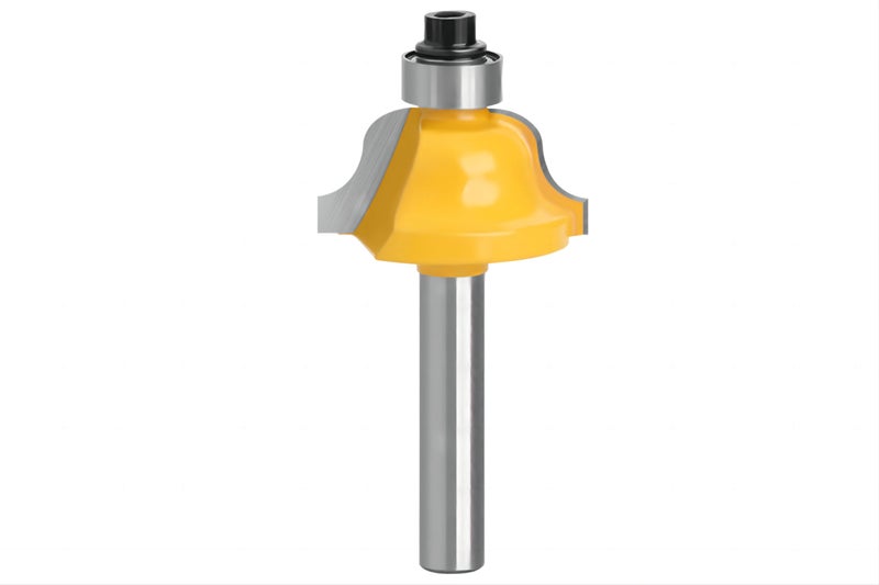 Wilsnsun 1/4 Inch Shank Forming Roundover Beading Router Bit Set Includes Beading Bit, Double Roman Ogee Bit, Roman Ogee Bit with Bearing for Table, Drawer or Cabinet Edges - 1/2" Radius 3Pcs - Image 1