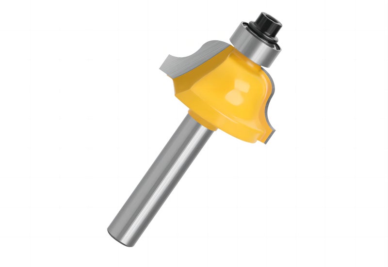 Wilsnsun 1/4 Inch Shank Forming Roundover Beading Router Bit Set Includes Beading Bit, Double Roman Ogee Bit, Roman Ogee Bit with Bearing for Table, Drawer or Cabinet Edges - 1/2" Radius 3Pcs - Image 2